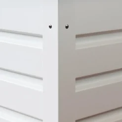 Baule Contenitore Bianco in Alluminio per Esterni 130x61x63 cm con Chiave