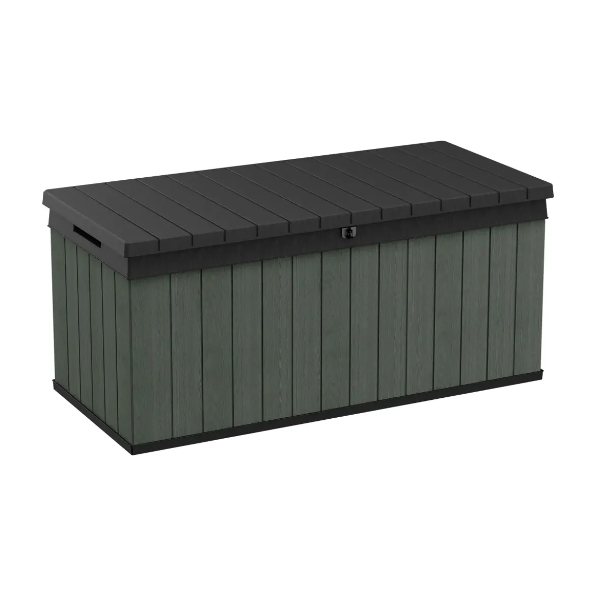 Baule Keter Resina da Esterno 454 L Lucchettabile Effetto Legno Verde