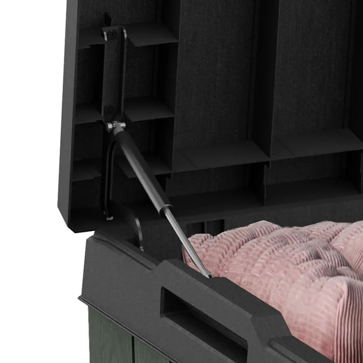 Baule Keter Resina da Esterno 454 L Lucchettabile Effetto Legno Verde
