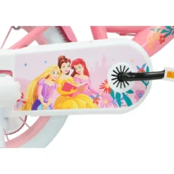 Bicicletta Bambini 12" Principesse Disney Rosa Rotelle Cestino Sedile