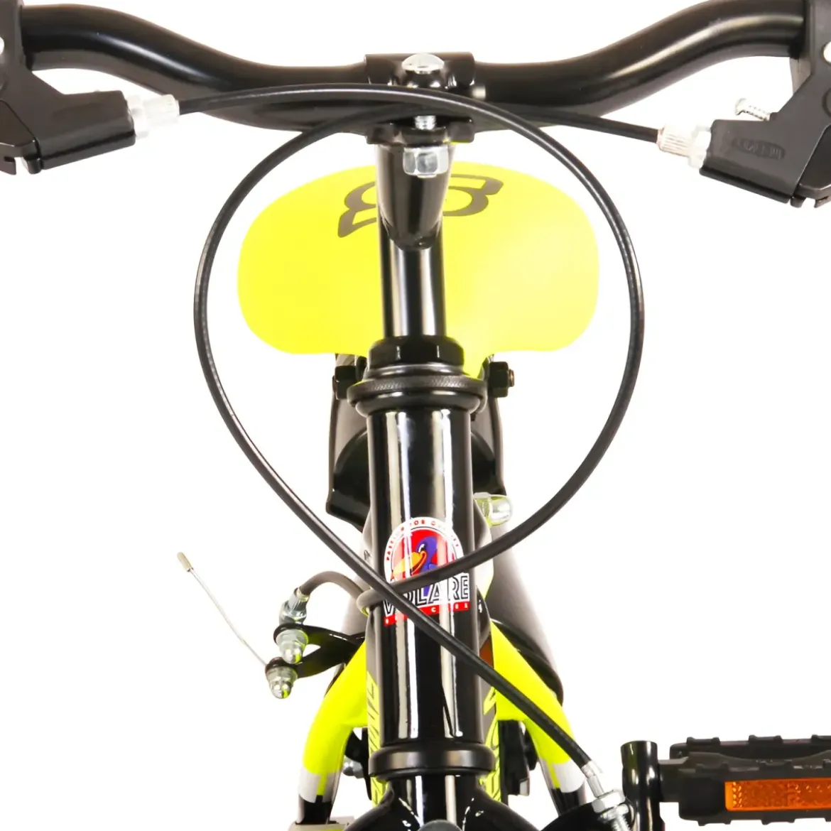 Bicicletta Bambini 16" Sportiva Giallo Rotelle Removibili Borraccia