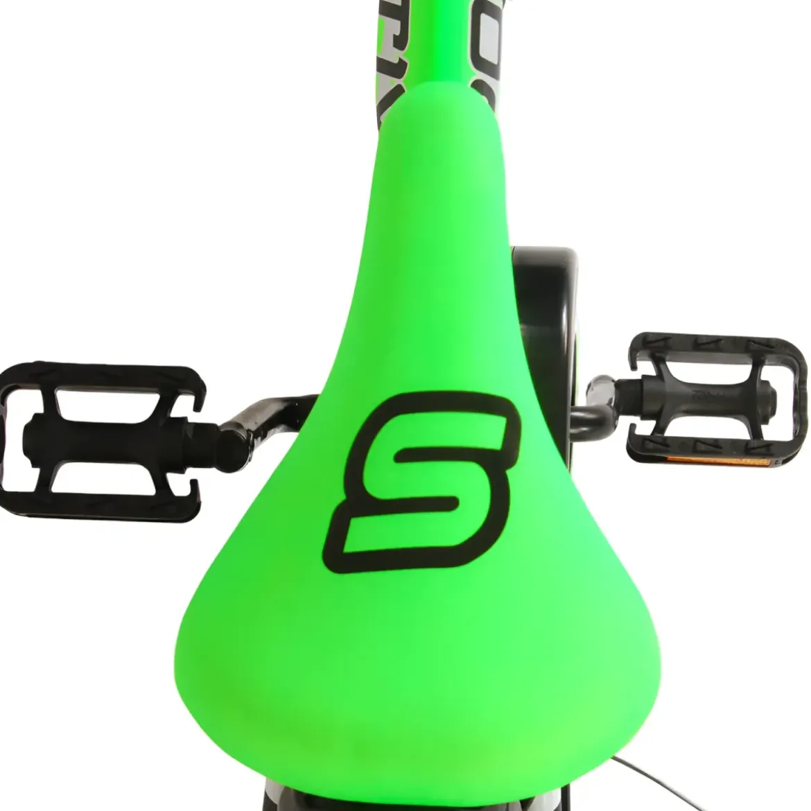 Bicicletta Bambini 14" Sportiva Verde Rotelle Removibili Borraccia