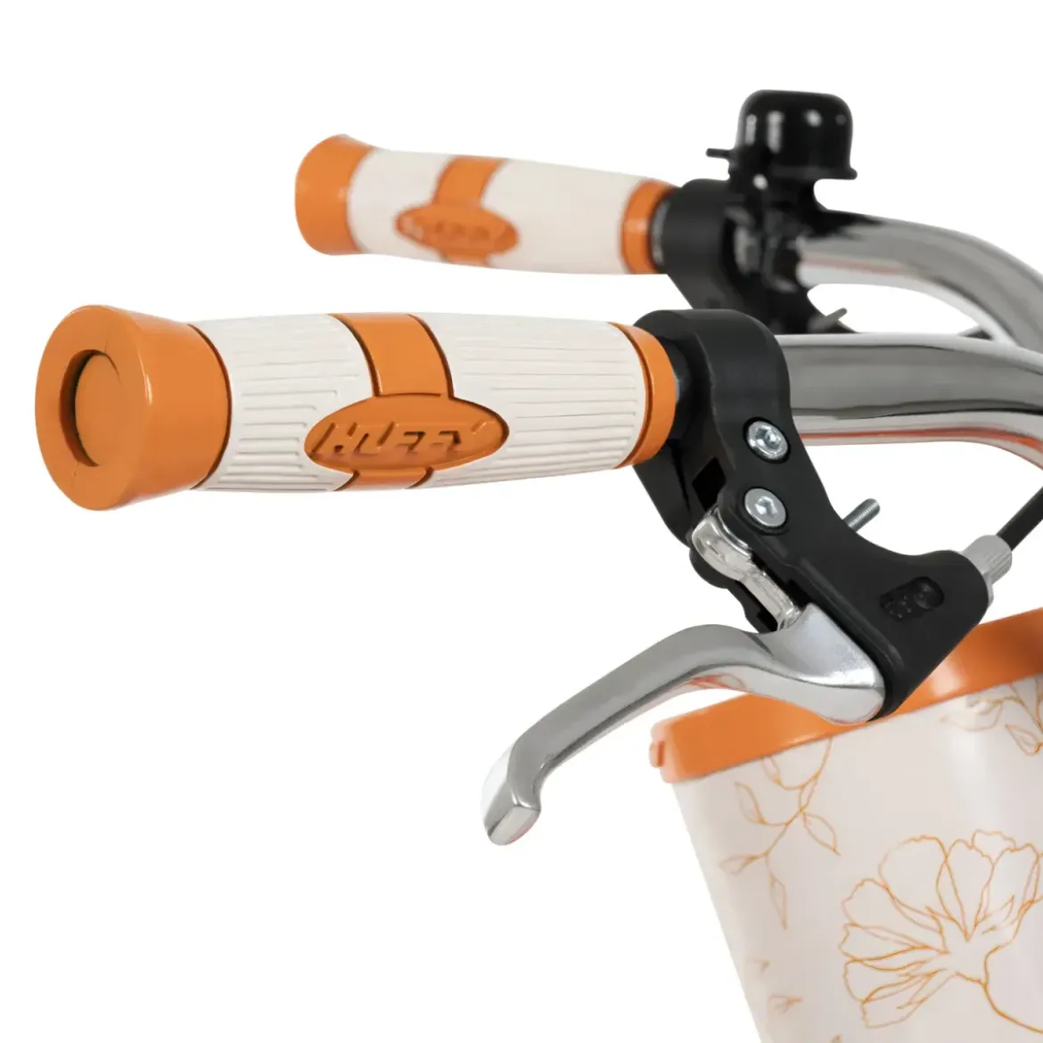 Bicicletta con Cestino Portapacchi 20" per Bambini Arancione 6-8 Anni
