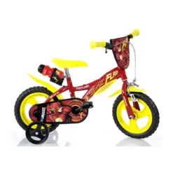 Bicicletta da Bambino Flash Ruota 12 Pollici 3 4 5 anni Bimbo con Rotelle Freno