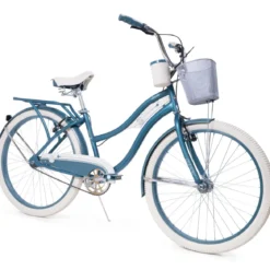 Bicicletta da Ragazza Donna Ruota 26 Pollici Blu Passeggio