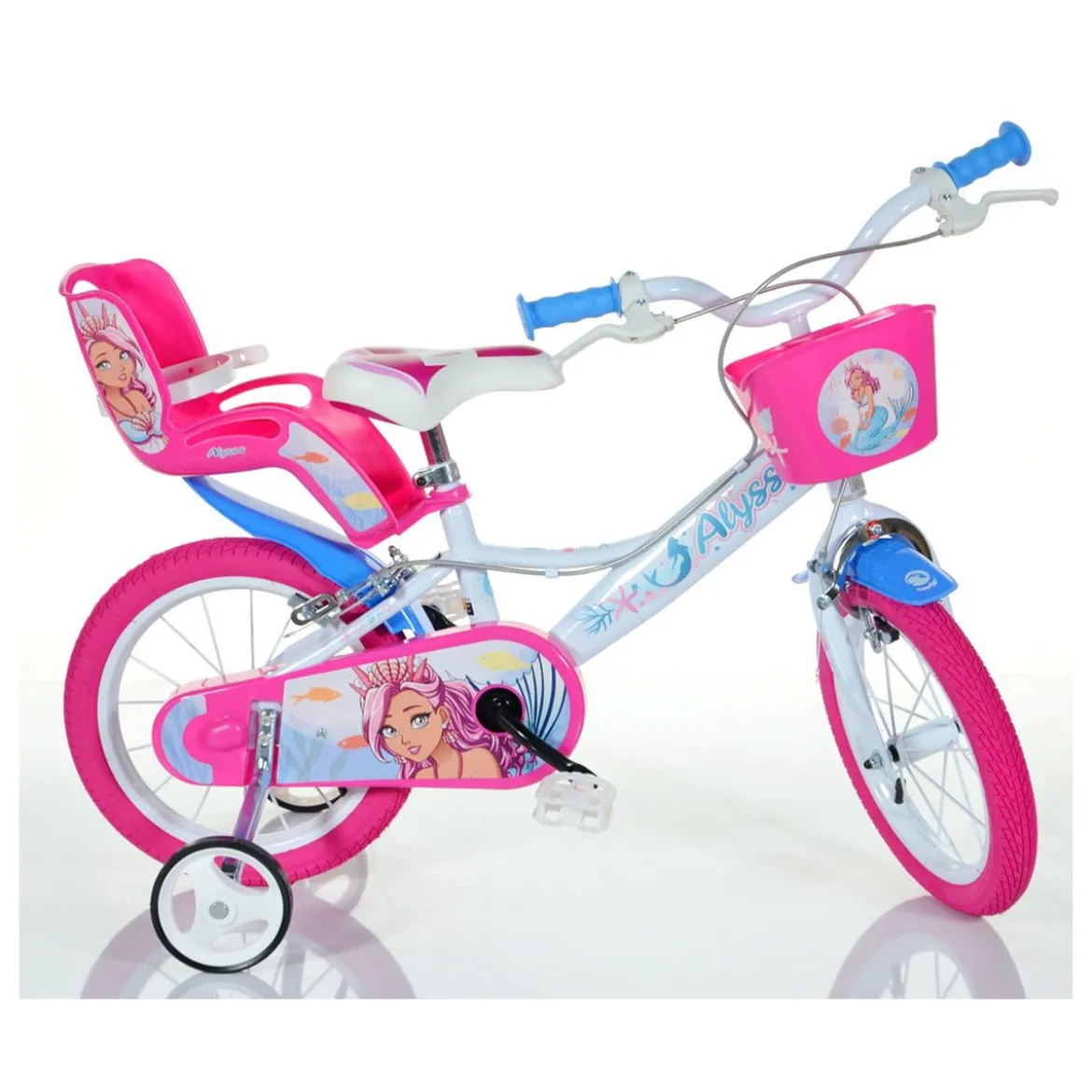 Bicicletta per Bambina 14 Pollici Alyssa 3 4 5 6 Anni Rotelle