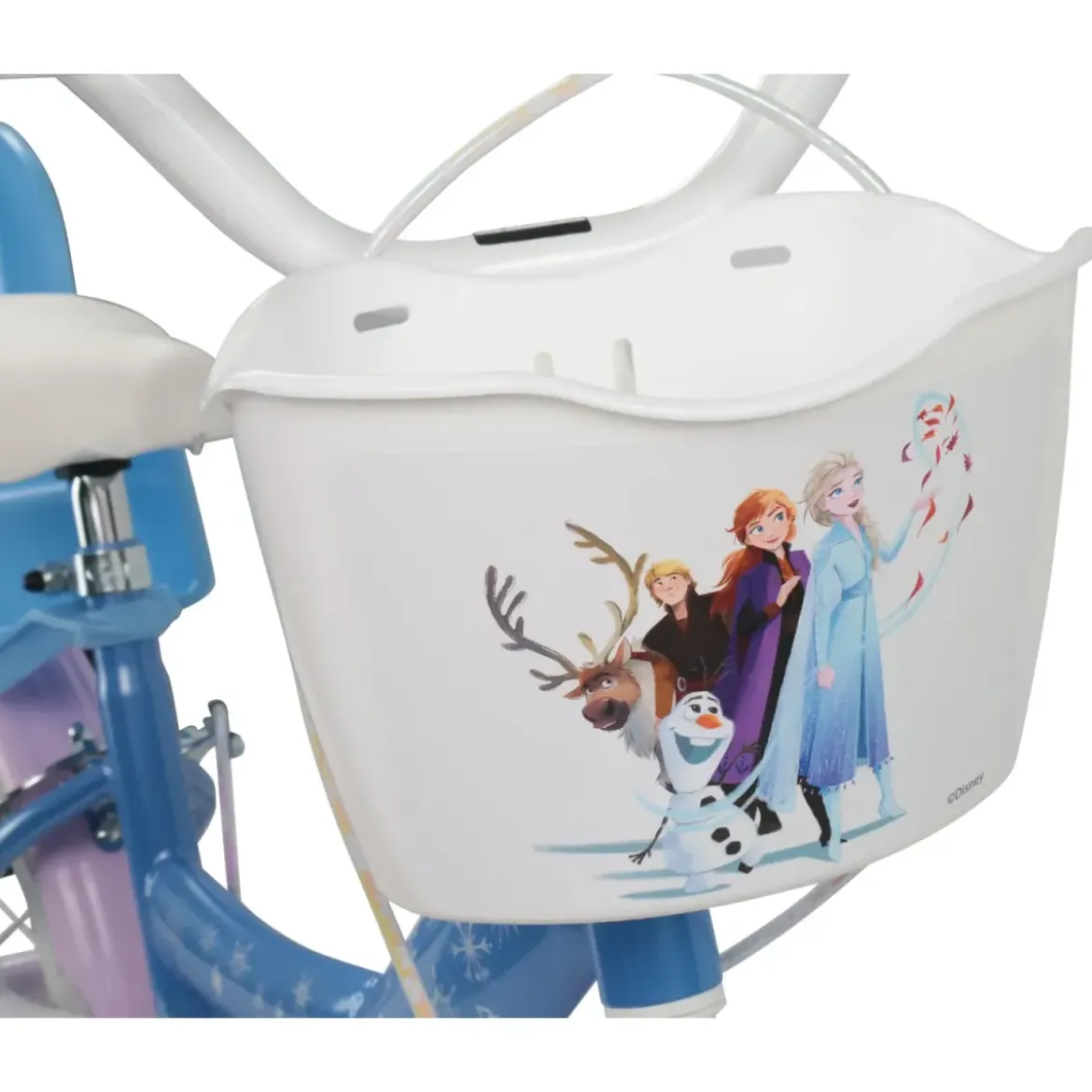Bicicletta per Bambini 14" Frozen Disney Azzurro Cestino Portabambola
