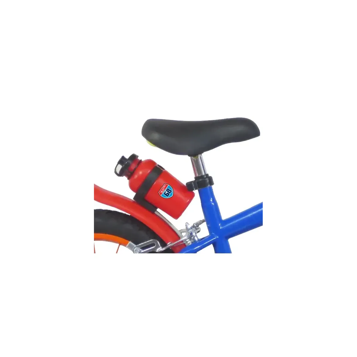 Bicicletta per Bambini 14" Hot Wheels Blu Rotelle Removibili Acciaio