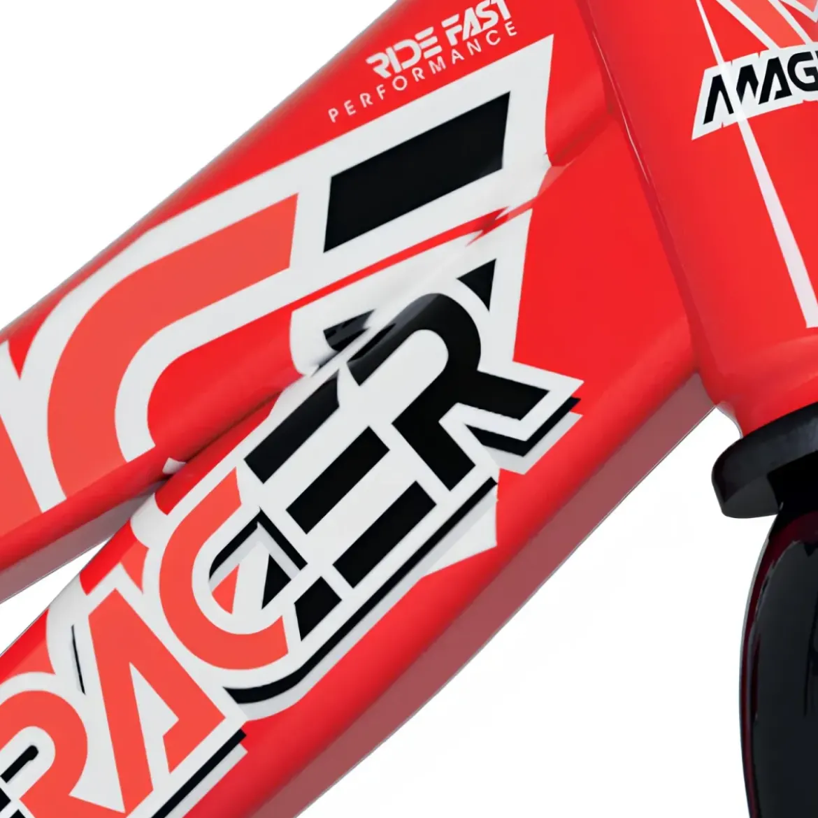Bicicletta per Bambini 16" Rosso Rotelle Laterali con Freno a Disco