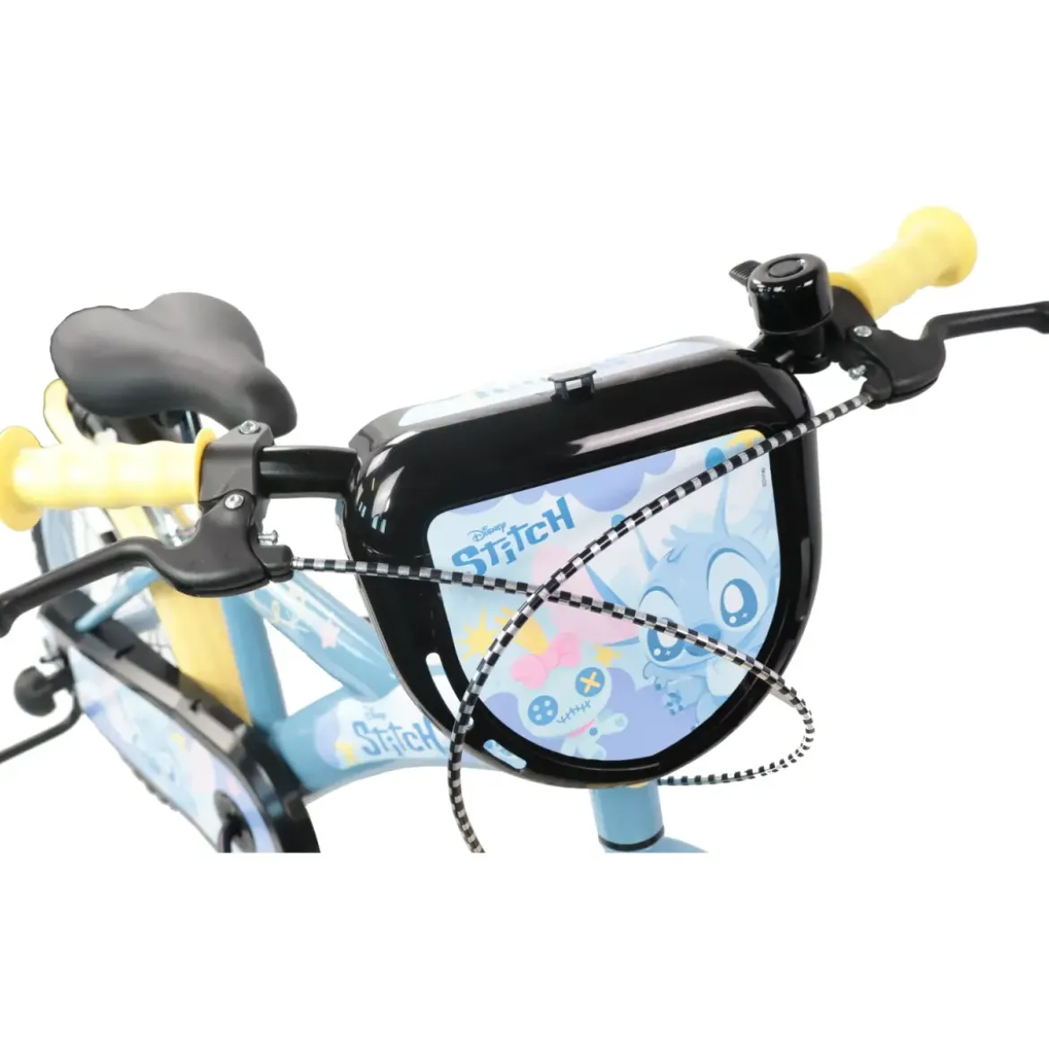 Bicicletta per Bambini 16" Stitch Disney Rotelle Removibili Acciaio