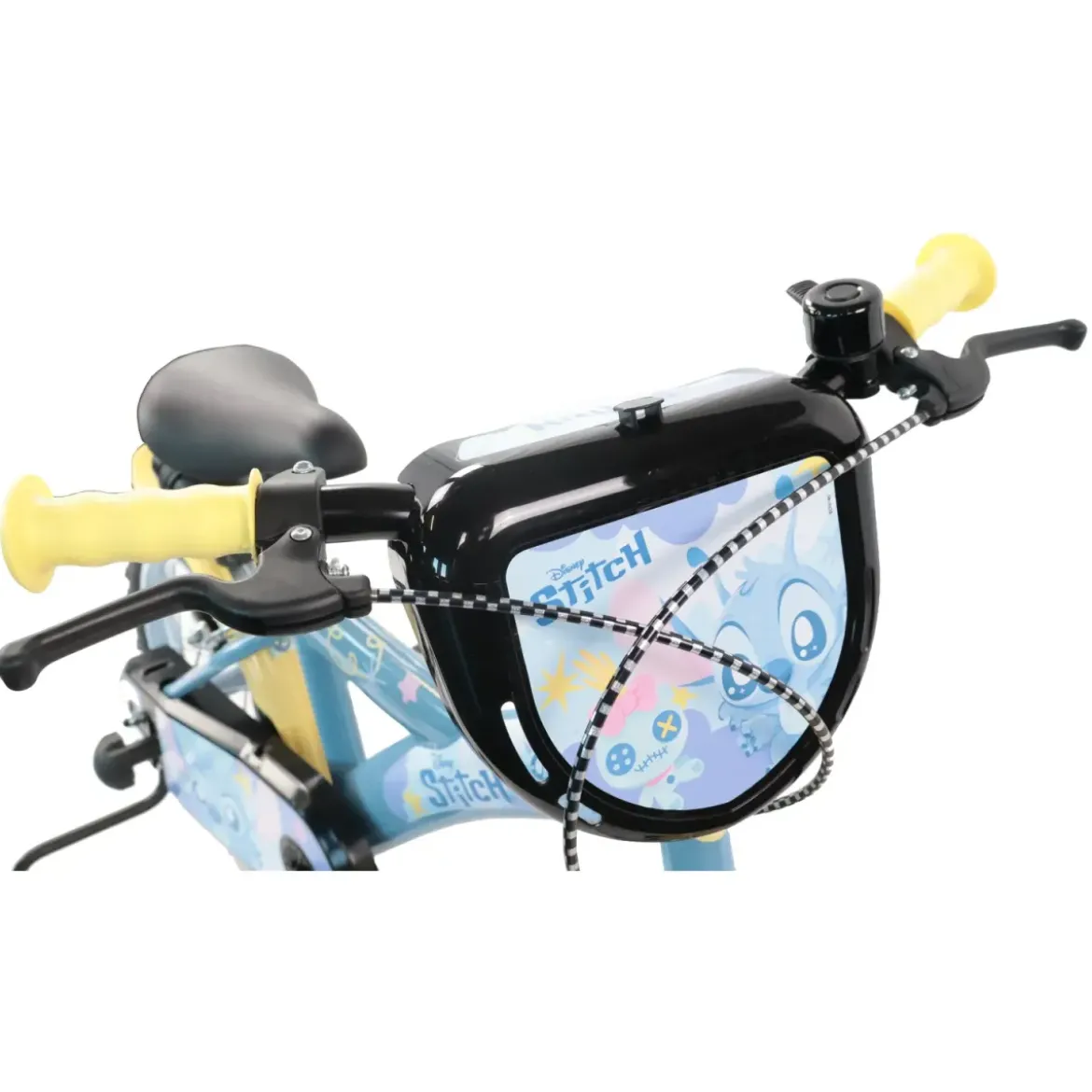 Bicicletta per Bambini 14" Stitch Disney Rotelle Removibili Acciaio