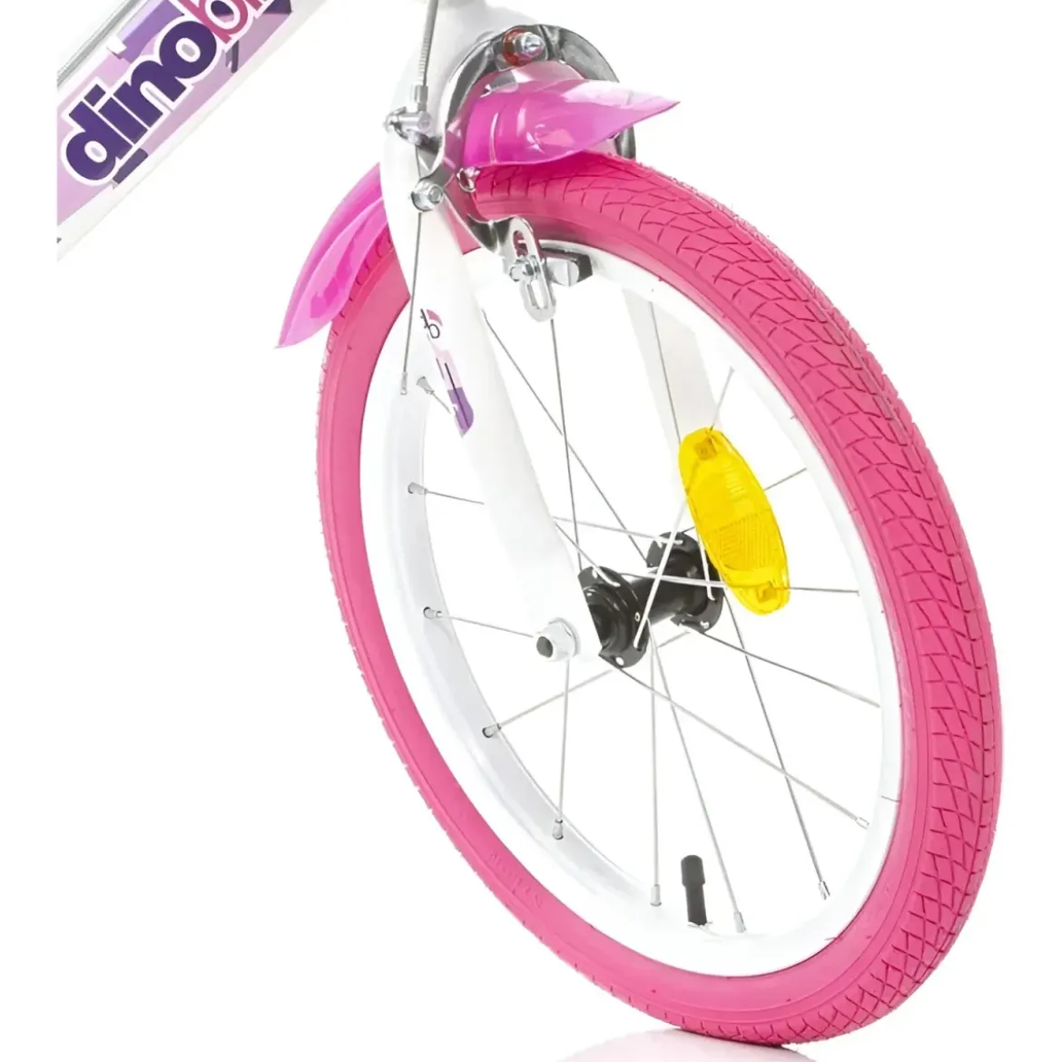 Bicicletta Rotelle per Bambine 16" Fairy Bianco Telaio Acciaio 2 Freni