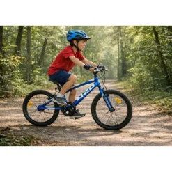 Bicicletta Single Speed 20" Blu Freni V-Brake Alluminio Telaio Hi-Ten