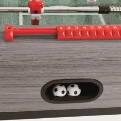 Biliardino Gioco Calciobalilla MDF Rovere Grigio da Interno Regolabile