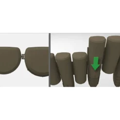 Bordatura in Plastica Modulare 6 pezzi Bordura Aiuole Fioriere Orto