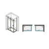 Box Doccia Angolare 8 mm Scorrevole 70x120 80x120 in Cristallo