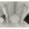 Box Doccia Tondo 80x80 90x90 2 ante Battente 6mm Semicircolare Vetro Cristallo