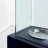 Camino a Bioetanolo a Colonna 70cm Nero 3kW da Giardino Moderno