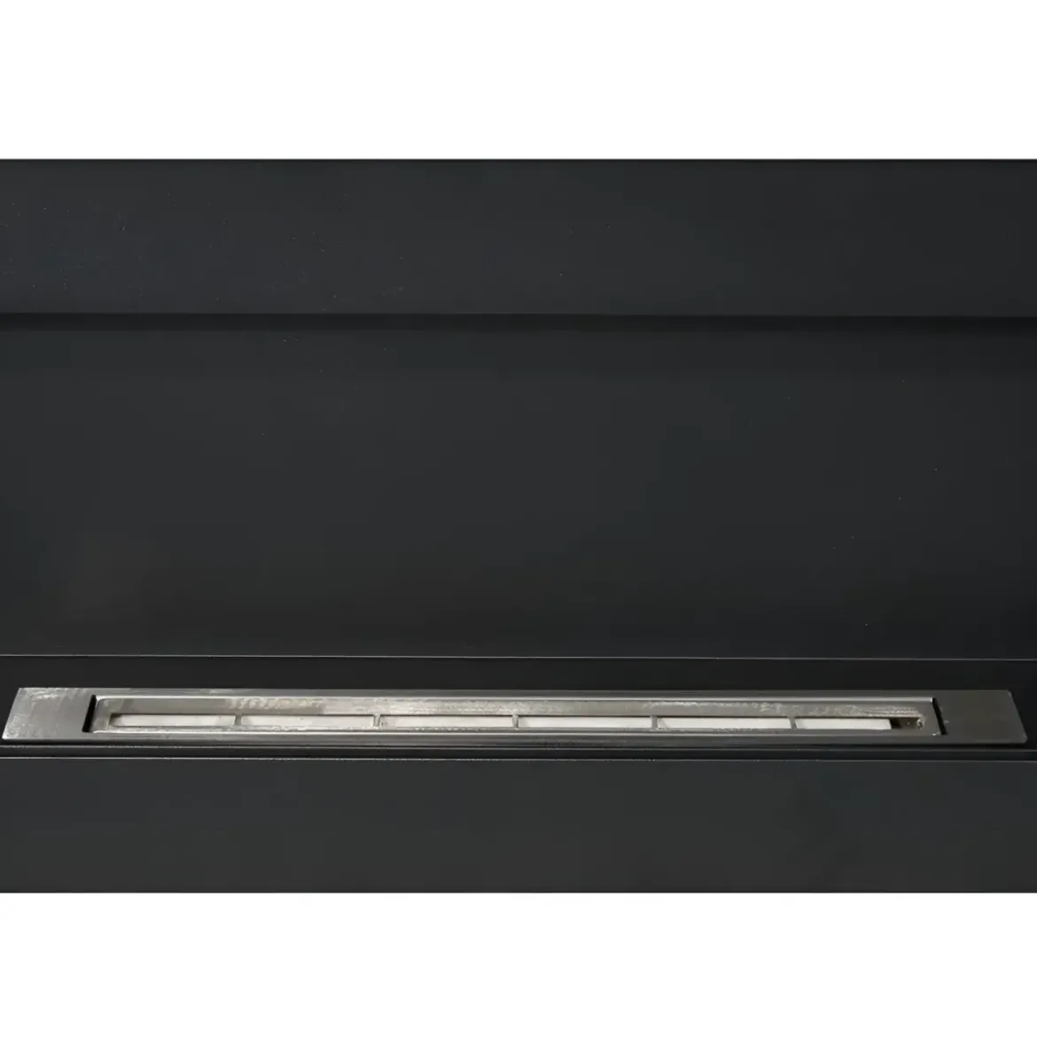 Camino a Bioetanolo da Parete 2,5 KW Nero Fiamma Reale Lana di Roccia
