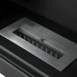 Camino a Bioetanolo 3,4 kW da Pavimento 1,2L Bianco in Legno MDF