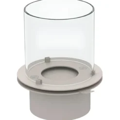 Camino a Bioetanolo 1,5L Corda Beige Cilindro Ø35 da Pavimento Moderno