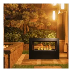 Camino a Bioetanolo 4,5L Nero da Appoggio 4kW da Interno Esterno