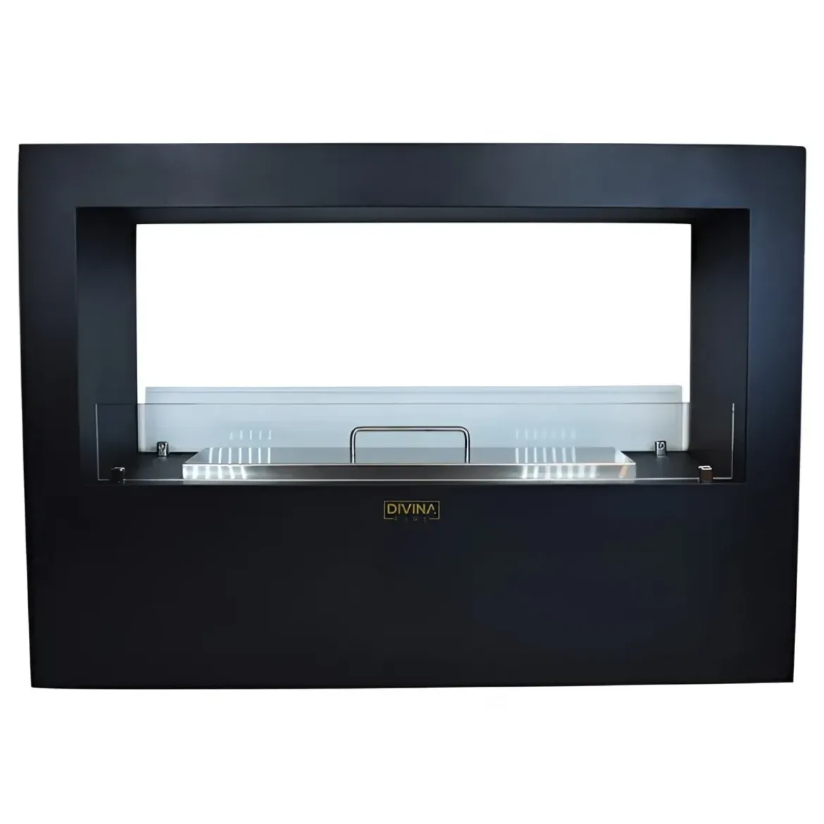 Camino a Bioetanolo 4,5L Nero da Appoggio 4kW da Interno Esterno