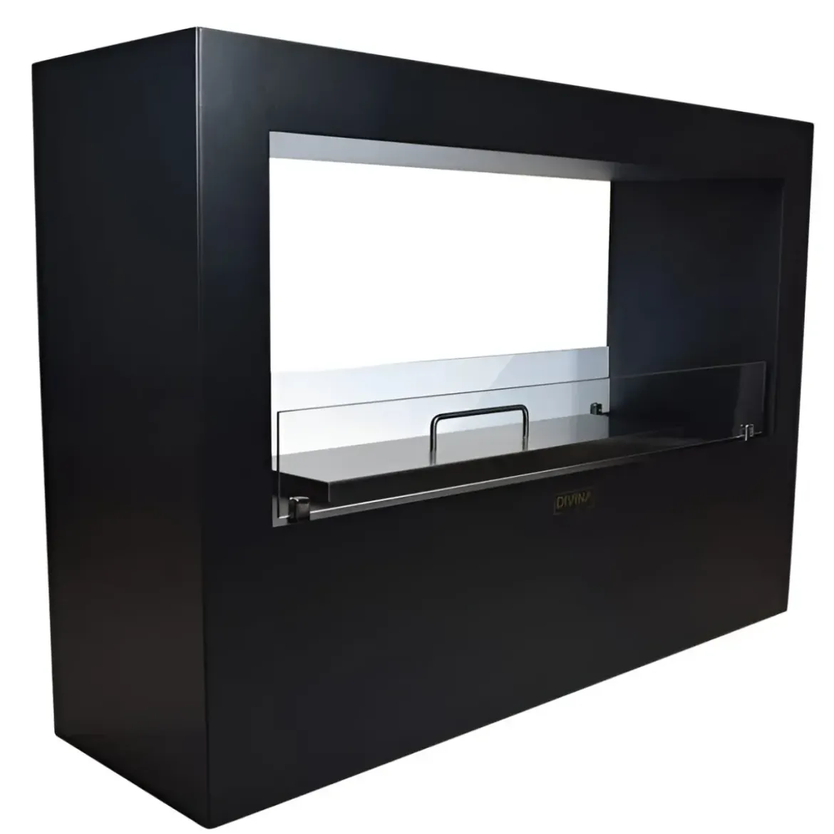 Camino a Bioetanolo 4,5L Nero da Appoggio 4kW da Interno Esterno