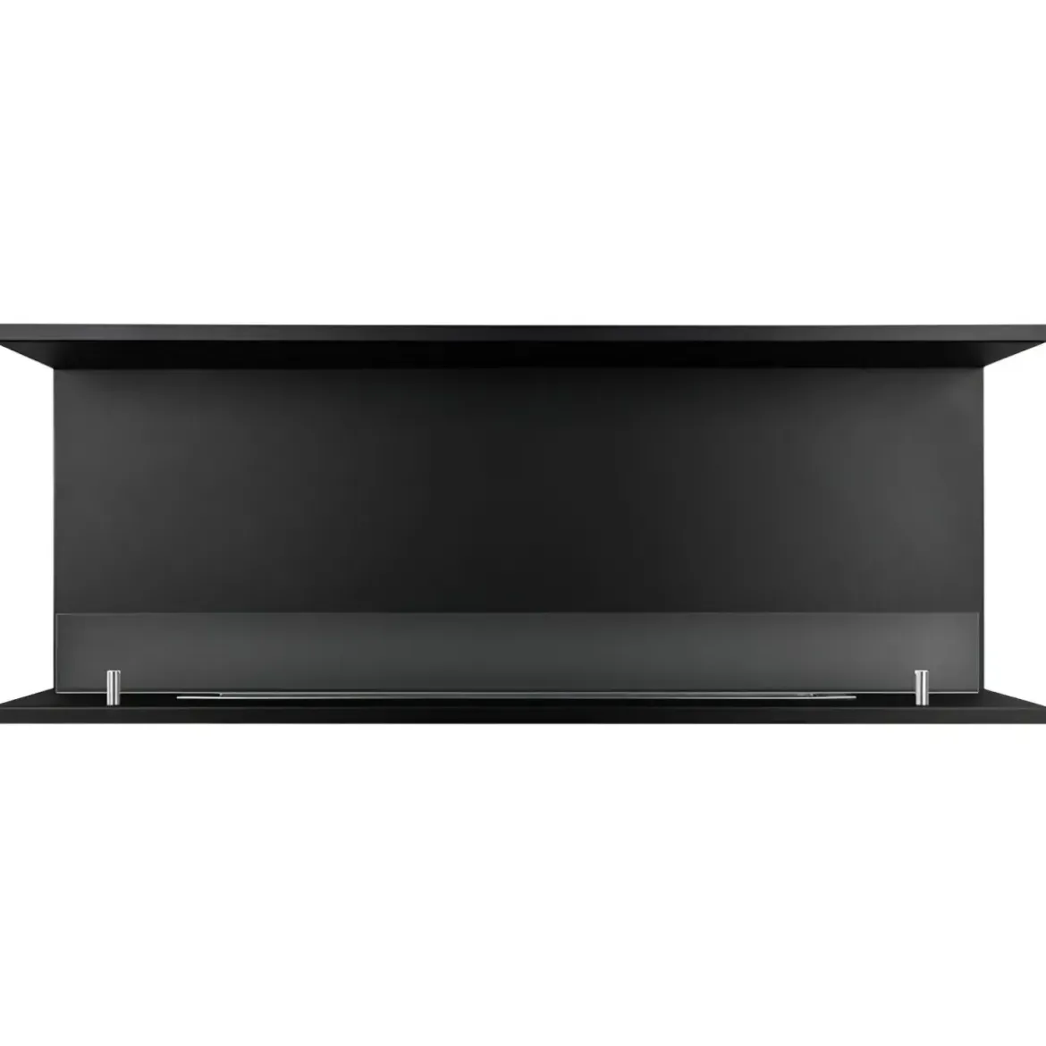 Camino a Bioetanolo Trifacciale da Incasso 120x45 cm 1,25L Nero 3kW