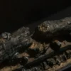 Camino Elettrico da Pavimento 1800W in Legno Effetto Marmo Nero