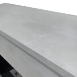 Camino Elettrico da Pavimento 1800W Legno Effetto Cemento Digitale