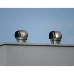 Camino Eolico Turbina Acciaio Inox 32x42 Aspiratore Comignolo Girevole