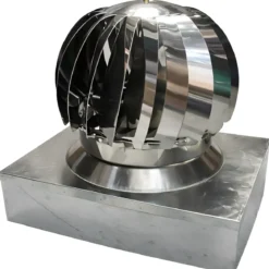 Camino Eolico Turbina Acciaio Inox 42x52 Aspiratore Comignolo Girevole