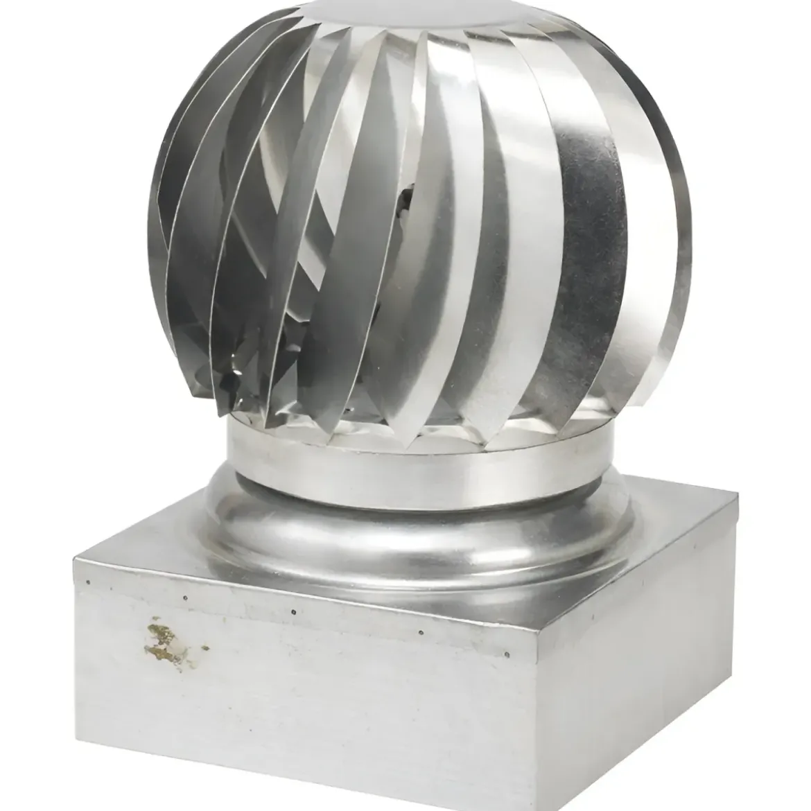 Camino Eolico Turbina Acciaio Inox 32x32 Aspiratore Comignolo Girevole