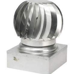 Camino Eolico Turbina Acciaio Inox 37x37 Aspiratore Comignolo Girevole