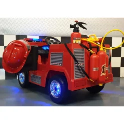 Camioncino dei Pompieri per Bambini 12V con Telecomando e Lampeggianti