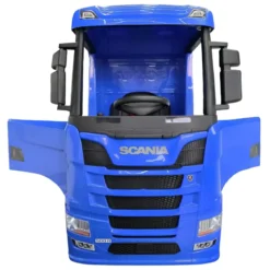 Camion Elettrico per Bambini 12V Blu con 4 Motori Radio e Telecomando
