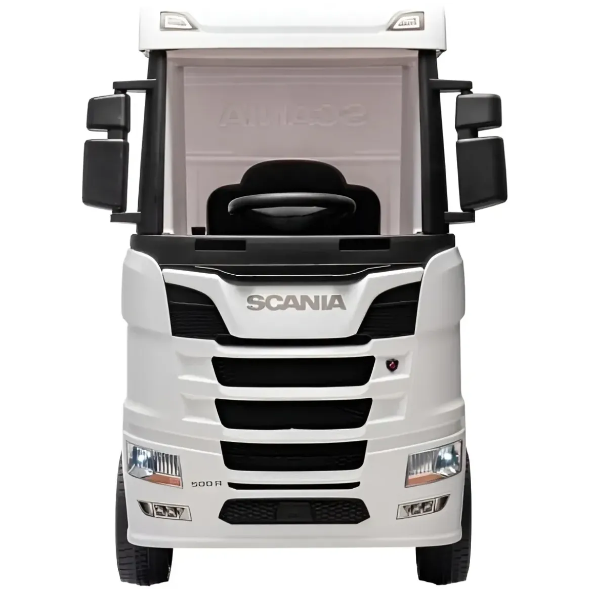 Camion Elettrico Scania Bianco 24V per Bambini con Telecomando