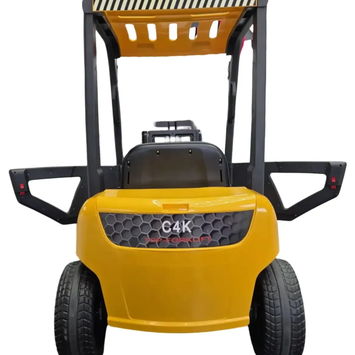 Carrello Elevatore Elettrico per Bambini 12V Giallo con Forche Mobili