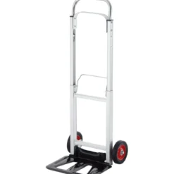 Carrello Pieghevole Portapacchi in Alluminio 37x40x110 cm Max 90kg