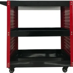 Carrello Portautensili Preforato 3 Ripiani Portata 100 kg 75x35x72 cm