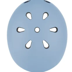 Casco per Bambini 45-51cm Blu Pastello LED Posteriori Monopattino