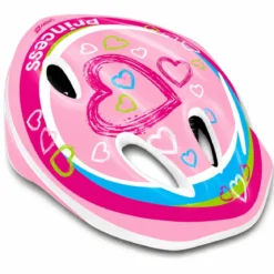 Casco Protezione Easy Girl Taglia 52-56cm Regolabile Bicicletta Rosa