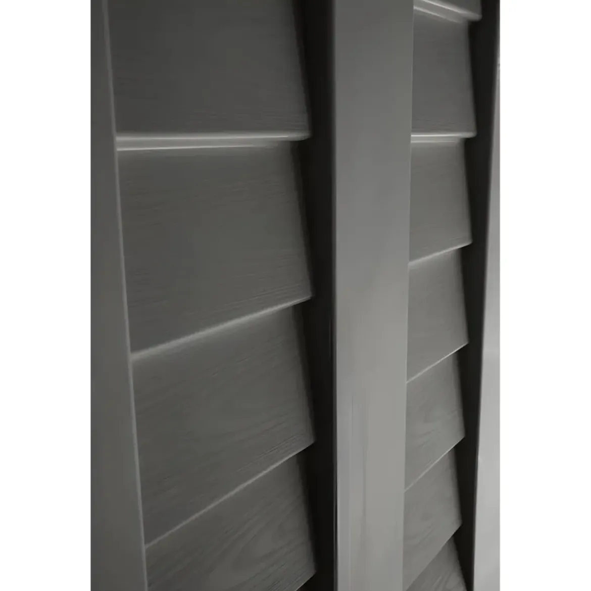 Casetta Attrezzi Plastica Antracite Antipioggia da Giardino 151x146 cm