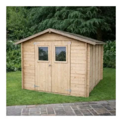 Casetta con Pavimento Rimessa per Attrezzi da Giardino in Legno 2x2.5