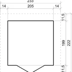 Casetta da Giardino in Legno 2x2m 4 m2 Pavimento Doppia Porta Vetrata
