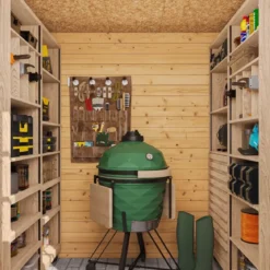 Casetta da Giardino in Legno 2x2 19 mm con Pavimento Doppia Porta