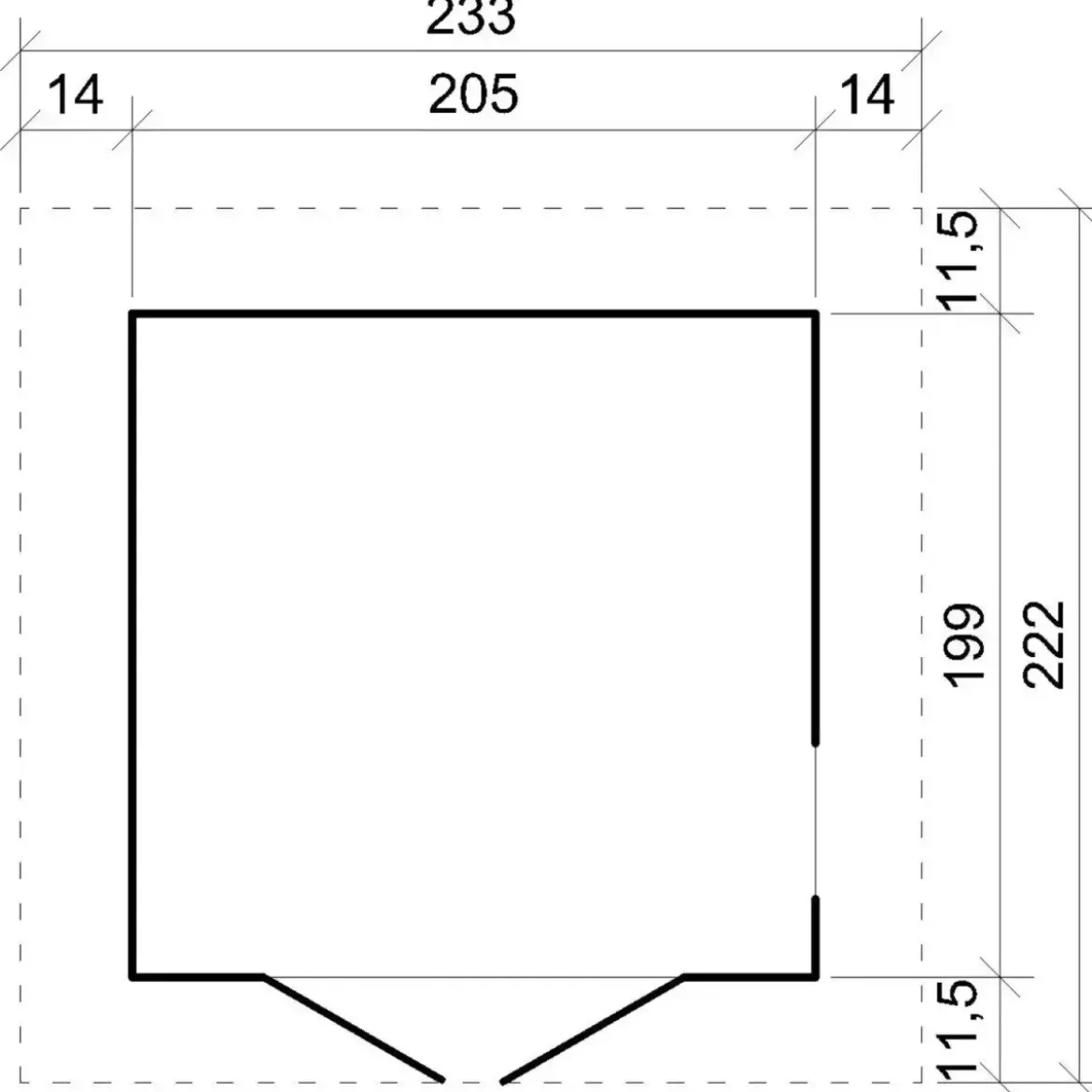 Casetta da Giardino in Legno 2x2 m 4 m2 con Pavimento e Tegole Nero