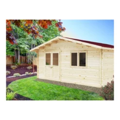 Casetta da Giardino 44 mm in Legno 6x6 infissi con doppio vetro