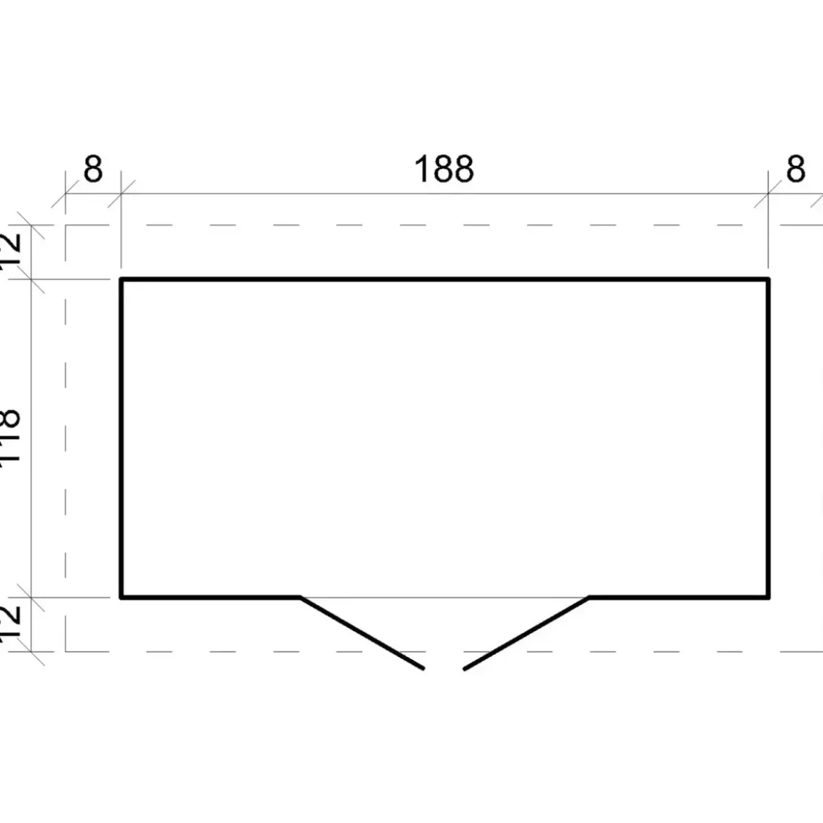 Casetta da Giardino 200x130 Legno 19 mm Doppia Porta Pavimento 2 m2
